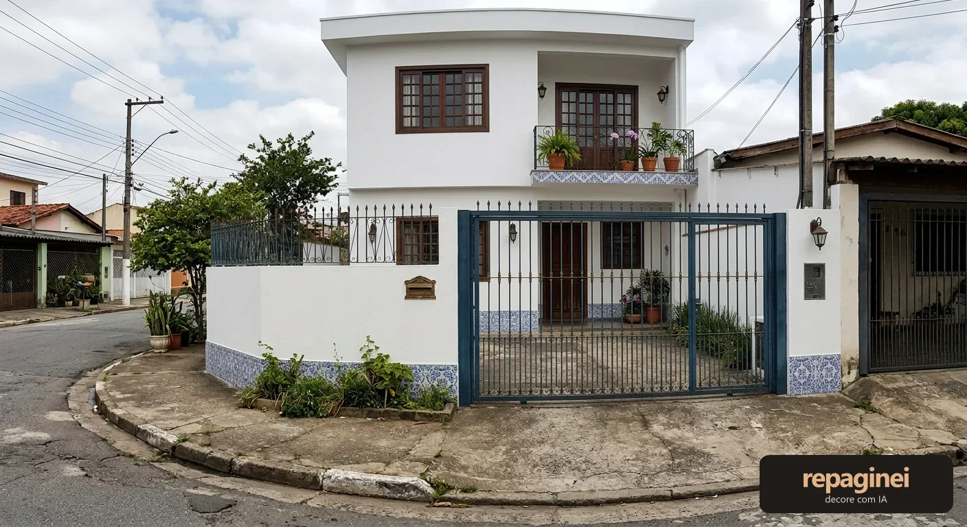 Fachada estilo Colonial brasileiro