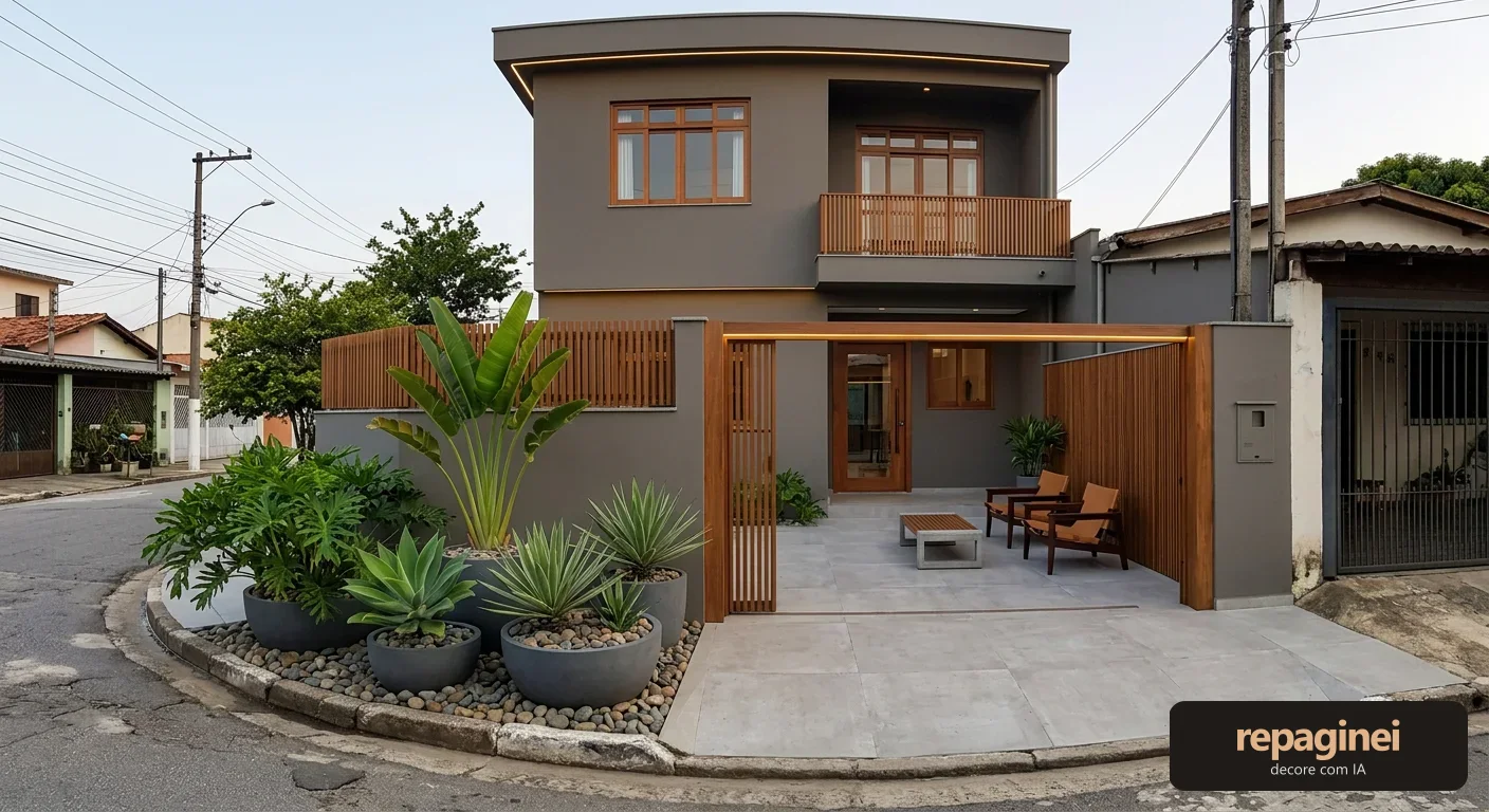 Fachada estilo Contemporâneo brasileiro