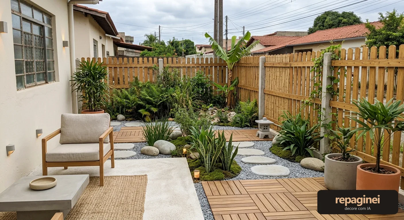 Jardim estilo Japandi