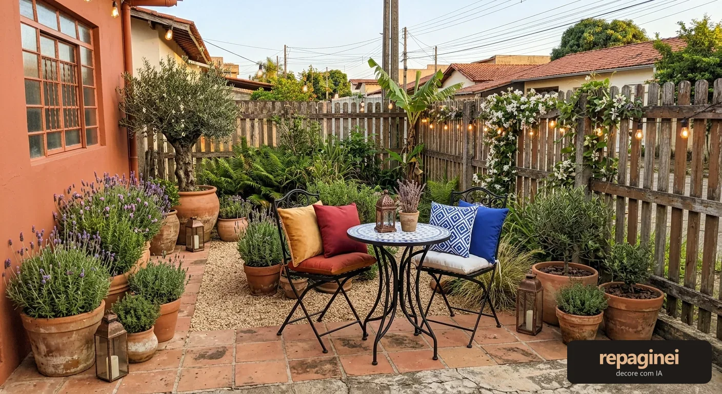 Jardim estilo Mediterrâneo