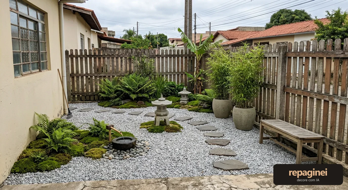 Jardim estilo Zen