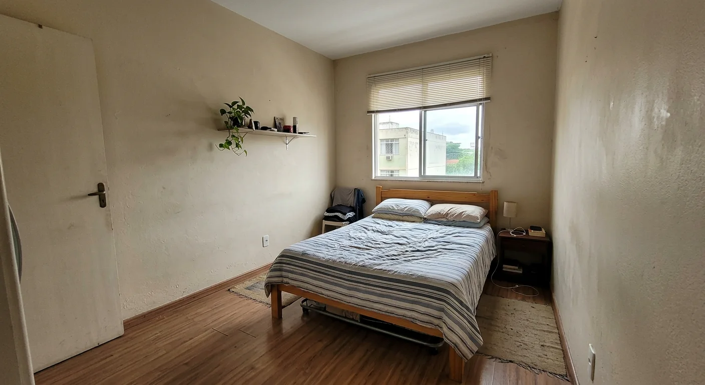 Quarto no estilo Boho chic (antes)