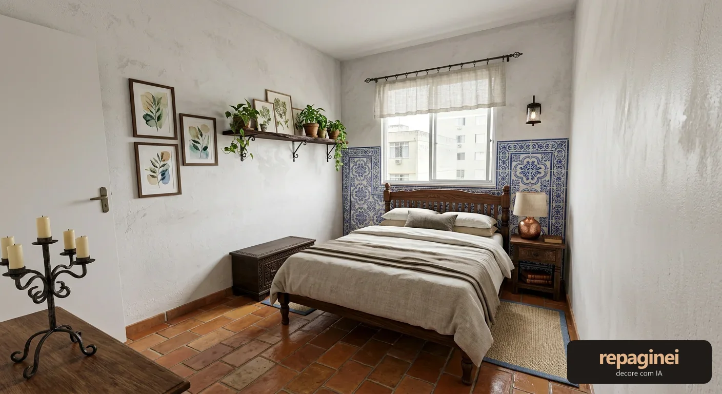 Quarto estilo Colonial brasileiro