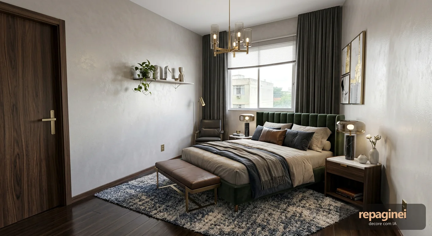 Quarto estilo Luxo contemporâneo
