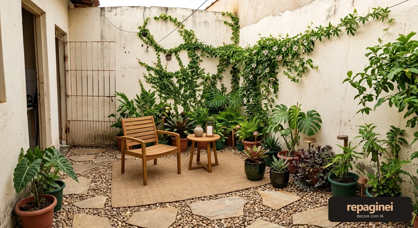 Quintal estilo Biofílico