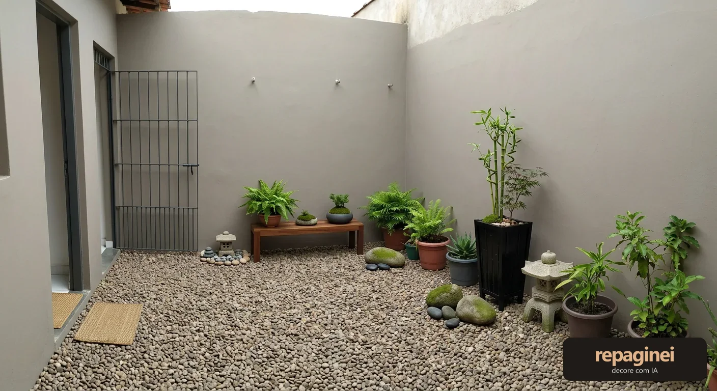 Quintal estilo Zen