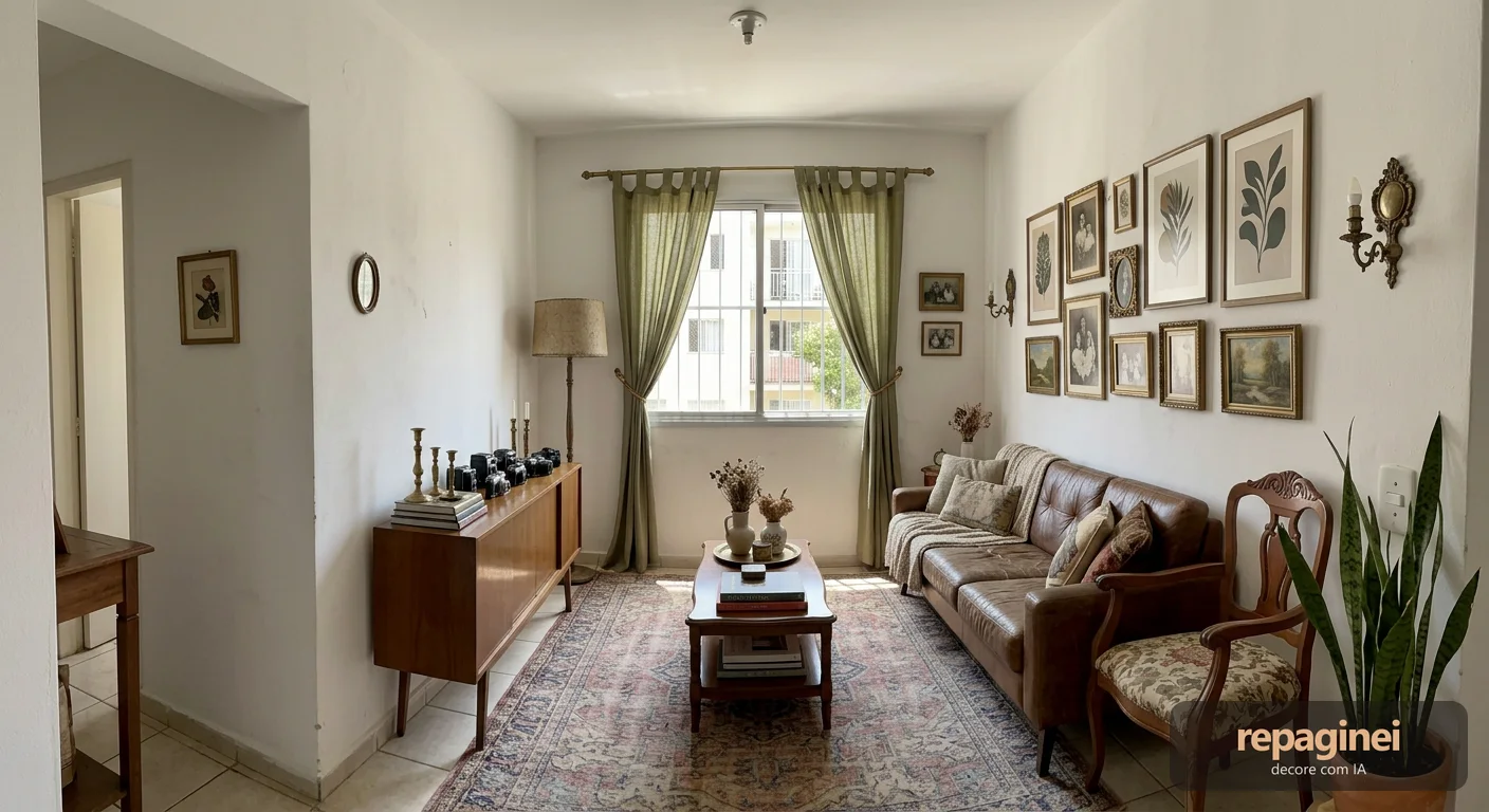 Sala de estar estilo Vintage