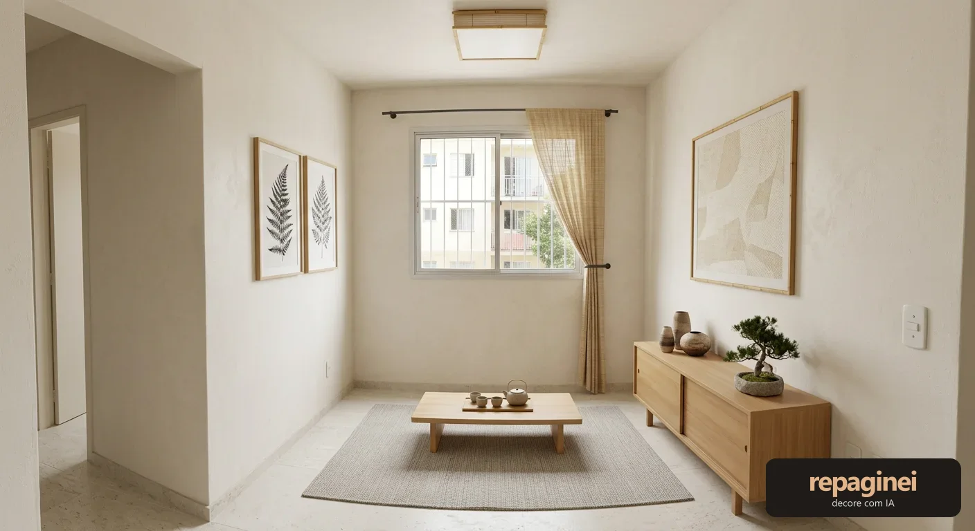 Sala de estar estilo Zen