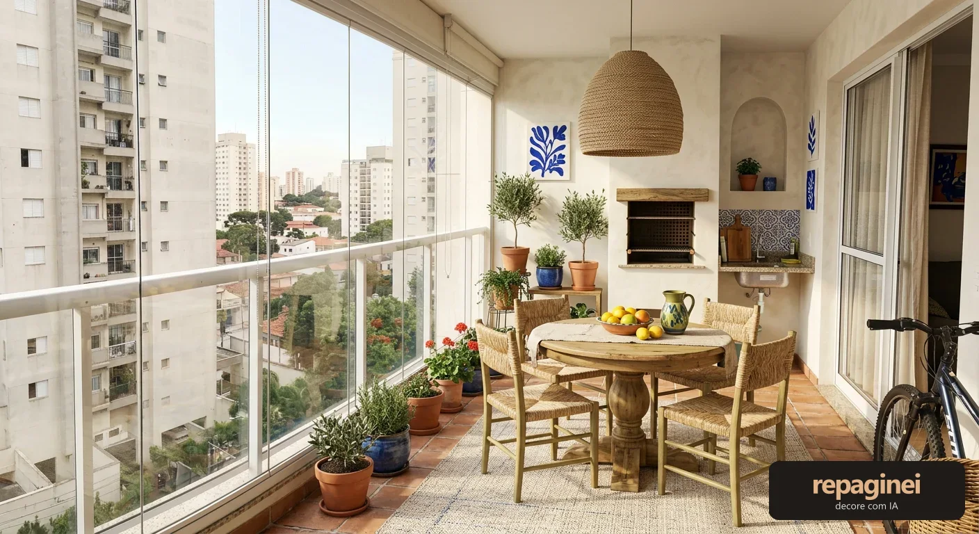 Varanda estilo Mediterrâneo