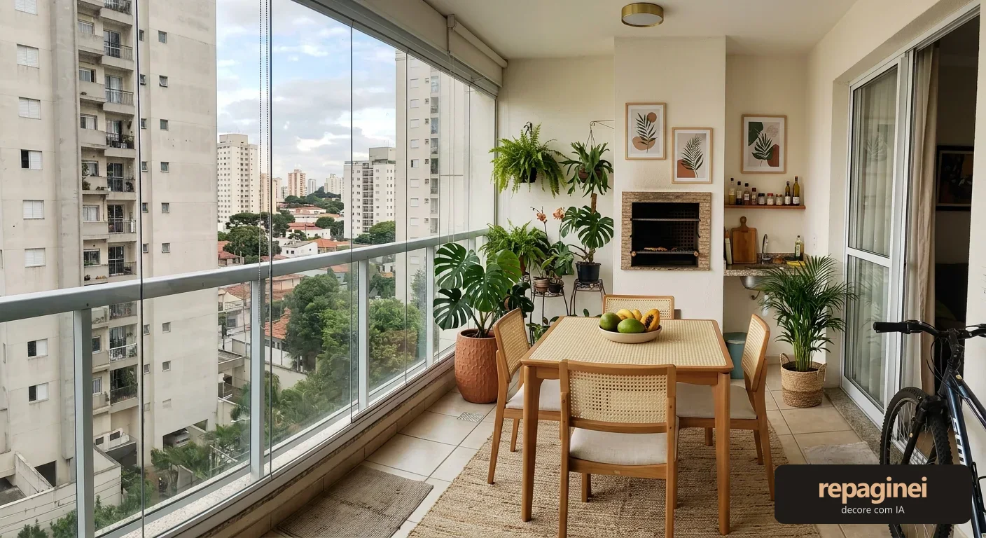 Varanda estilo Tropical moderno